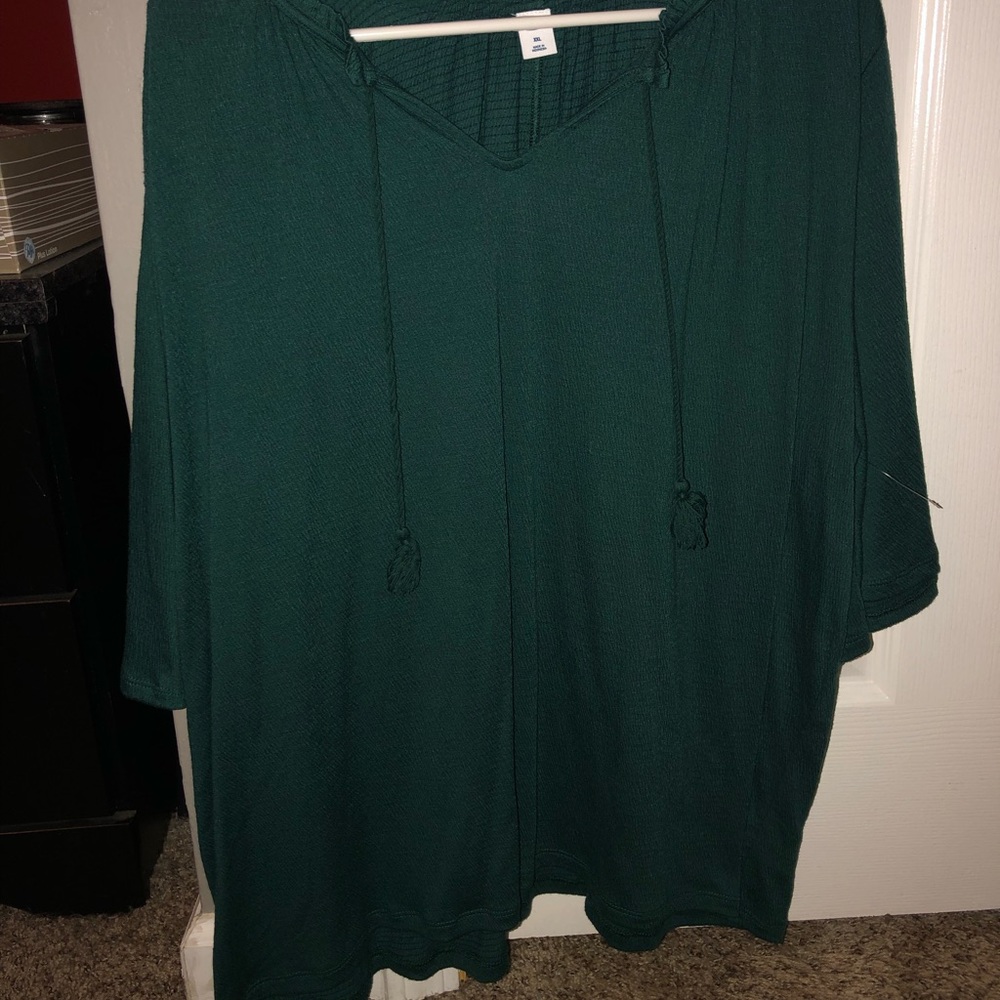 Dark green blouse